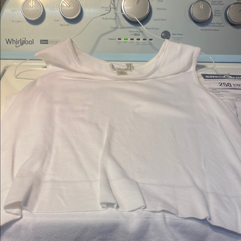 L.L. Bean Classic White Tank Top